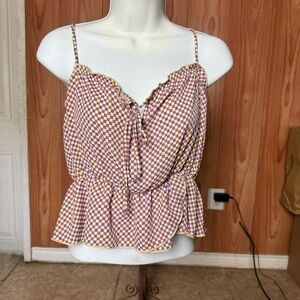 Papaya crop top sz m